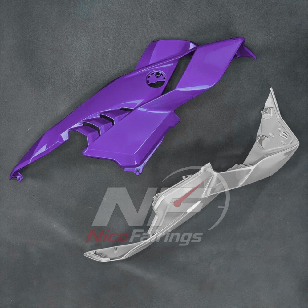 For BMW S1000RR 2025-2026 Purple Black Sportbike Fairing Set with Custom Painted Plastics | NiceFairings - detail angle image