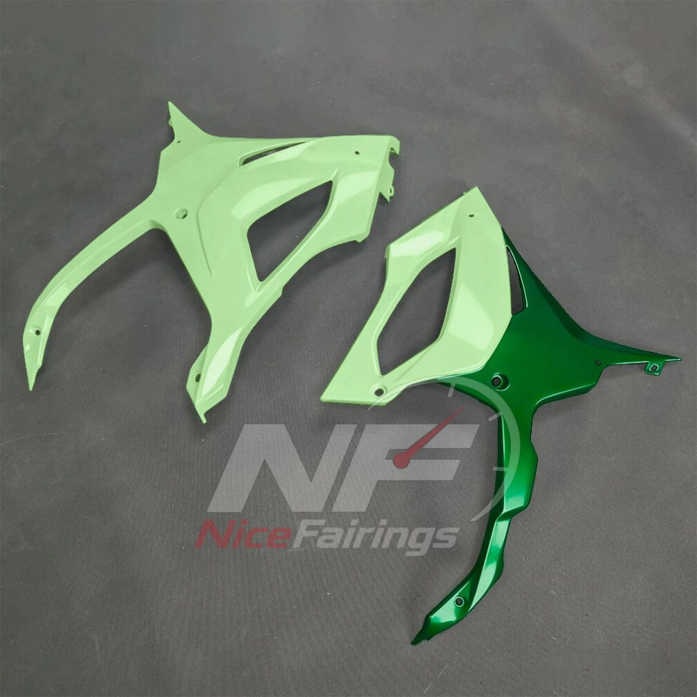 For BMW S1000RR 2025-2026 Green Black Motorcycle Fairing Kit with Aftermarket Body Panels | NiceFairings - detail angle image