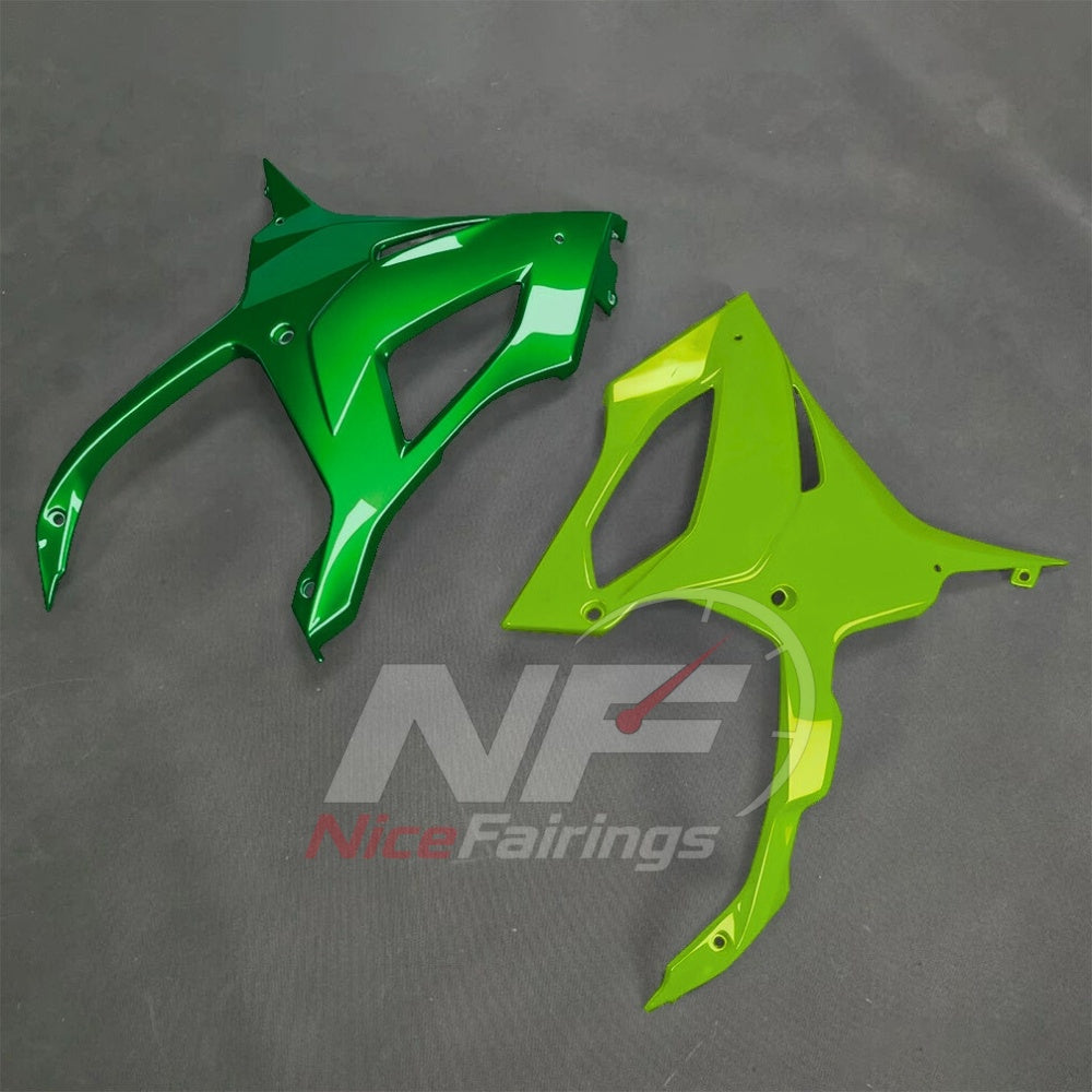 For BMW S1000RR 2025-2026 Green Black Custom Fairings with ABS Sportbike Plastics and Full Body Kit | NiceFairings - detail angle image