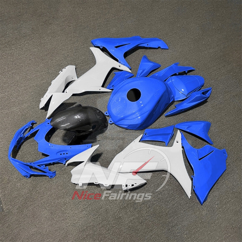 For Suzuki GSXR600 GSXR750 K11 2011-2016 Motorcycle Fairing Kit White Black Body Panels | NiceFairings - additional angle image