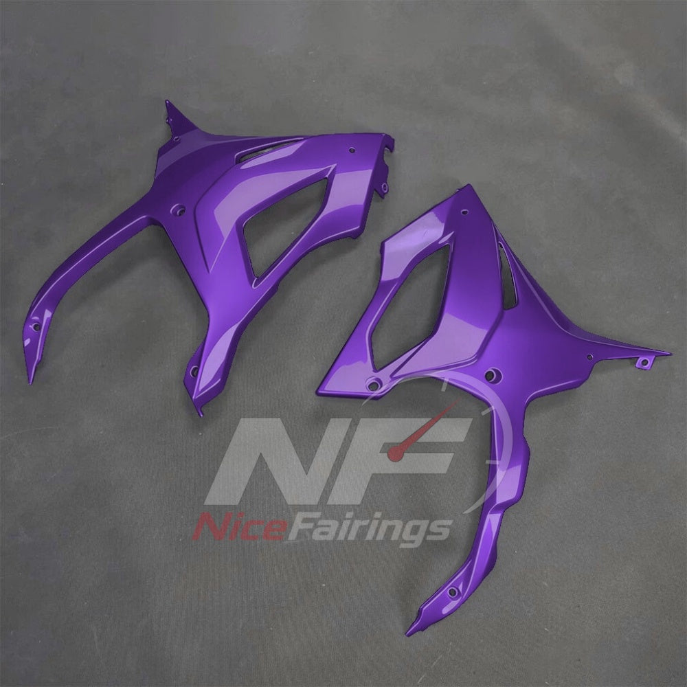 For BMW S1000RR 2025-2026 Purple Black Sportbike Fairing Set with Custom Painted Plastics | NiceFairings - additional angle image