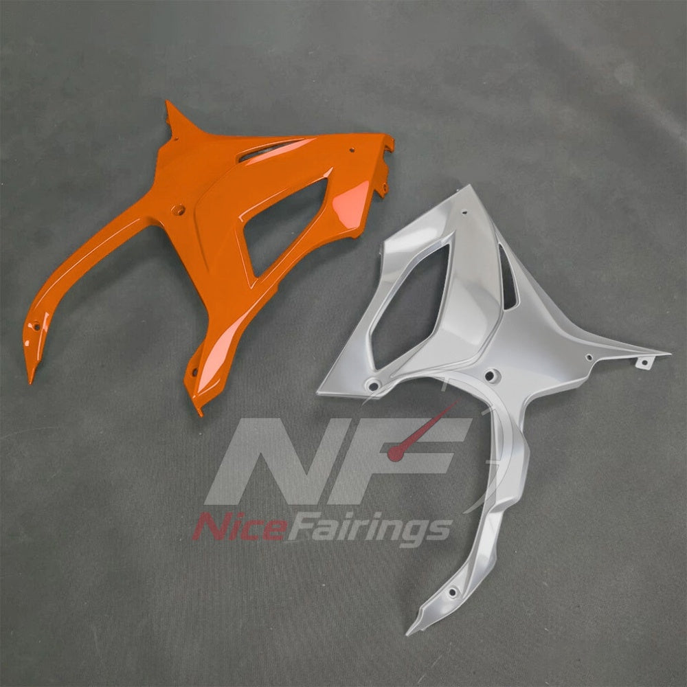For BMW S1000RR 2025-2026 Orange Black Custom Fairings with ABS Sportbike Plastics and Full Body Kit | NiceFairings - additional angle image