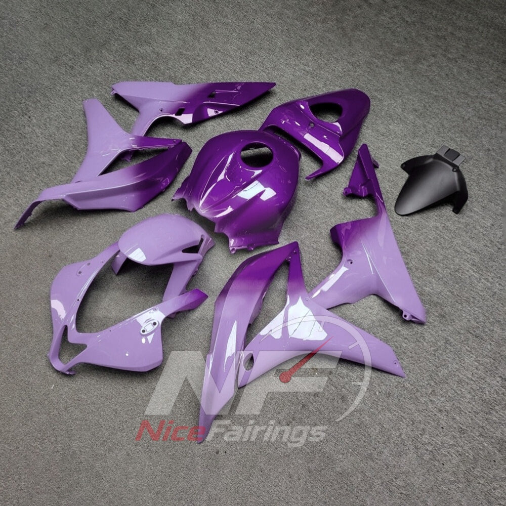 Aftermarket Purple Injection-Molded Cowling Set Fits Honda CBR600RR F5 2007-2008 | NiceFairings - front angle image