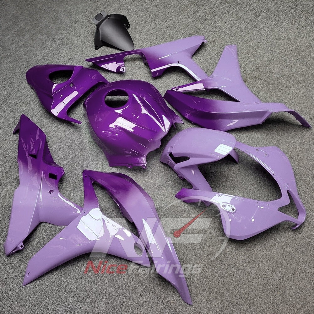 Aftermarket Purple Injection-Molded Cowling Set Fits Honda CBR600RR F5 2007-2008 | NiceFairings - side angle image