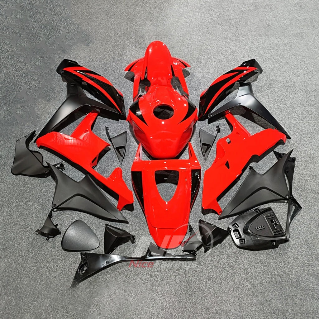 Replacement Red ABS Injection Fairing Kit Fits 2007-2008 Honda CBR600RR F5 | NiceFairings - front angle image