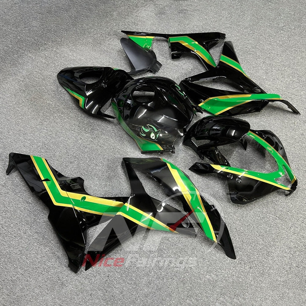 Black Sportbike Fairing Set Fits Honda CBR600RR F5 2007-2008 | NiceFairings - side angle image