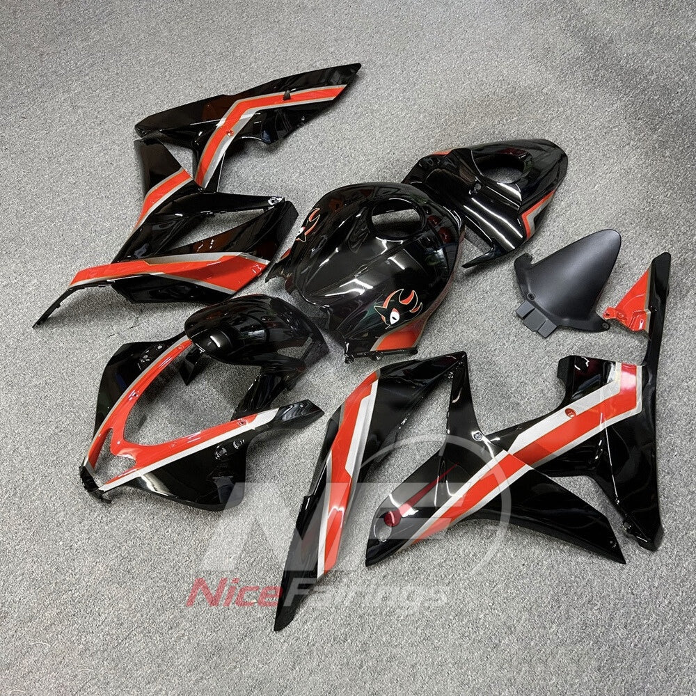 Custom-Painted Black Motorcycle Bodywork Kit Fits 2007-2008 Honda CBR600RR F5 | NiceFairings - front angle image