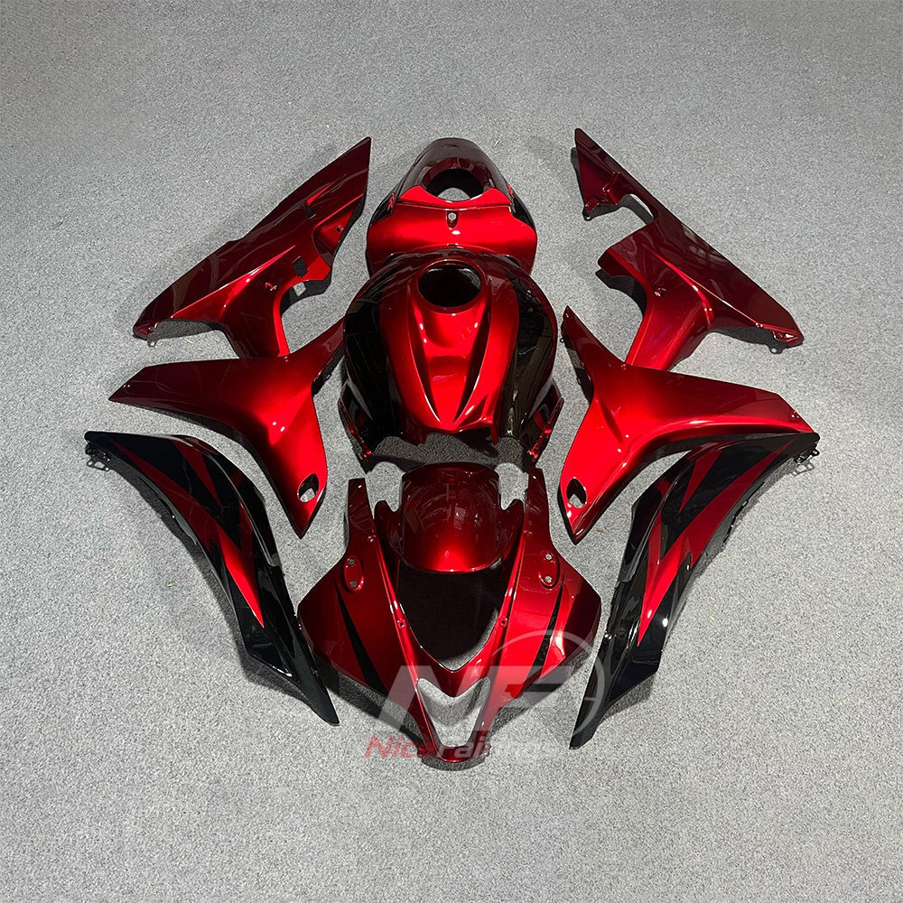 Replacement Red ABS Injection Fairing Kit Fits 2007-2008 Honda CBR600RR F5 | NiceFairings - paint design NO.3 option image