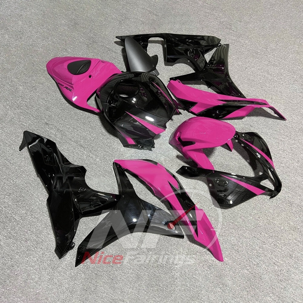 Custom-Painted Pink ABS Cowling Set Fits 2007-2008 Honda CBR600RR F5 | NiceFairings - side angle image