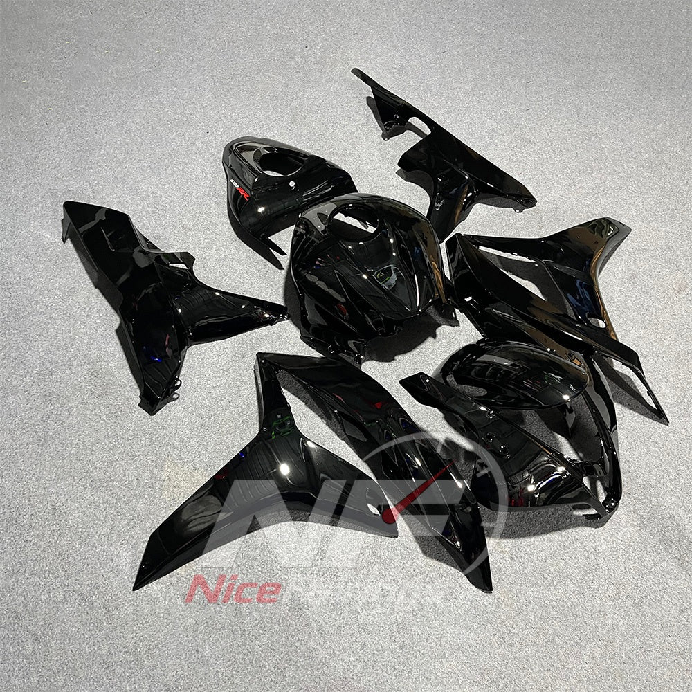 Black ABS Plastic Bodywork Kit Fits Honda CBR600RR F5 2007-2008 | NiceFairings - front angle image