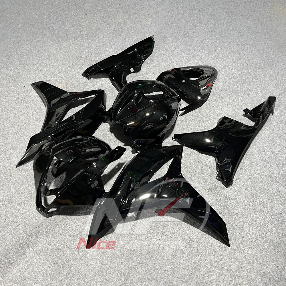 Black ABS Plastic Bodywork Kit Fits Honda CBR600RR F5 2007-2008 | NiceFairings - side angle image