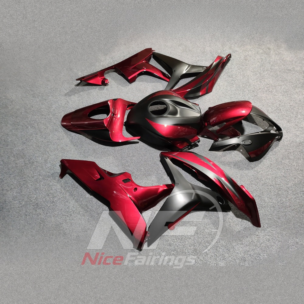 Custom-Painted Red Injection-Molded Bodywork Set Fits 2007-2008 Honda CBR600RR F5 | NiceFairings - front angle image
