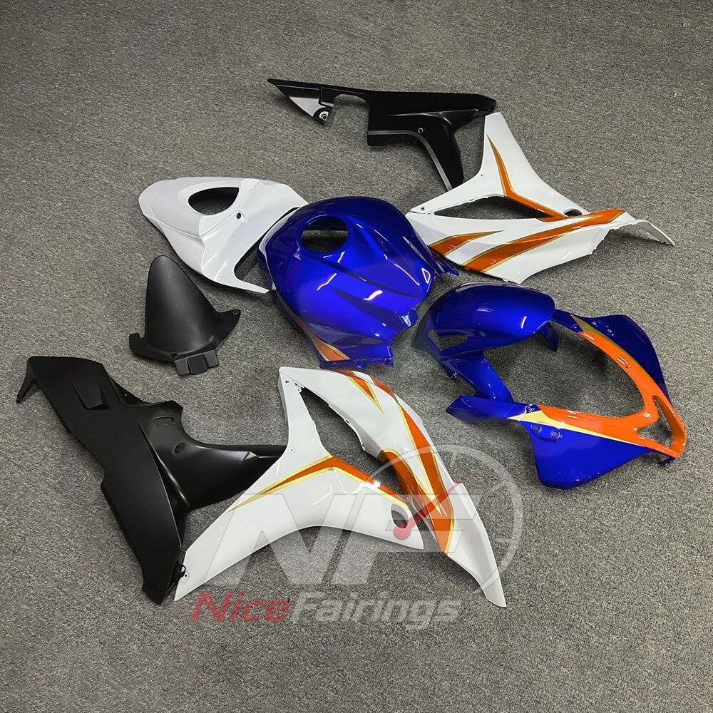 Aftermarket ABS Cowling Set Fits 2007-2008 Honda CBR600RR F5 | NiceFairings - side angle image