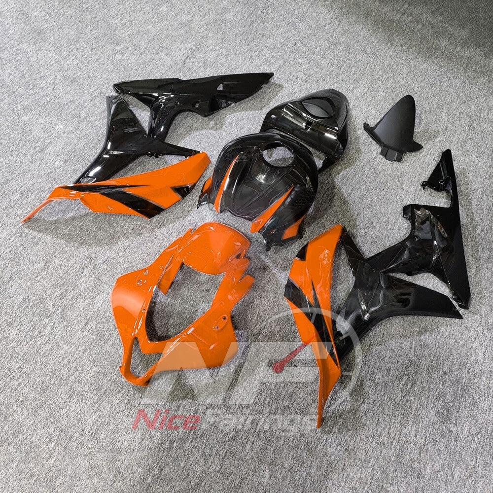 Replacement Orange ABS Plastic Bodywork Kit Fits Honda CBR600RR F5 2007-2008 | NiceFairings - front angle image