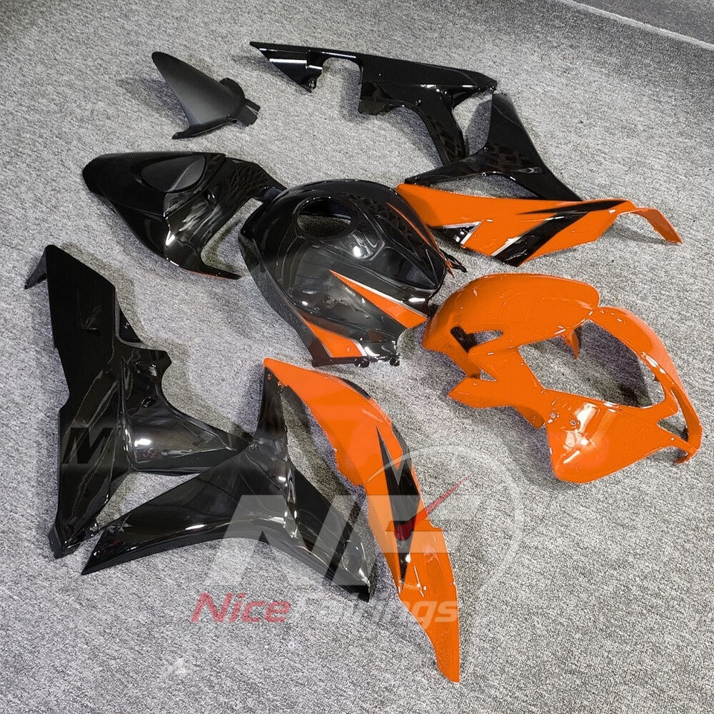 Replacement Orange ABS Plastic Bodywork Kit Fits Honda CBR600RR F5 2007-2008 | NiceFairings - side angle image