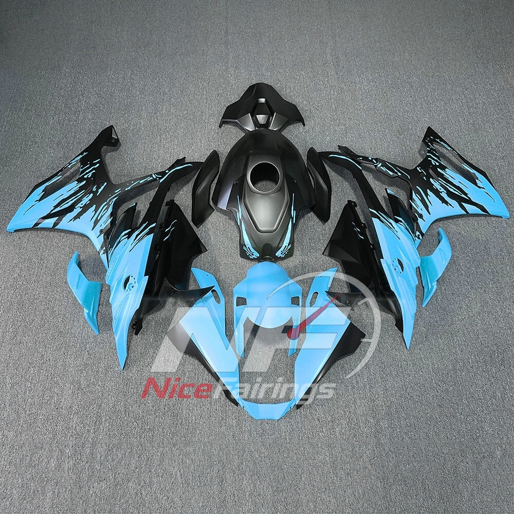 For BMW S1000RR 2023-2024 Purple Black ABS Fairing Kit with Painted Bodywork and Replacement Panels | NiceFairings - paint design NO.3 option image