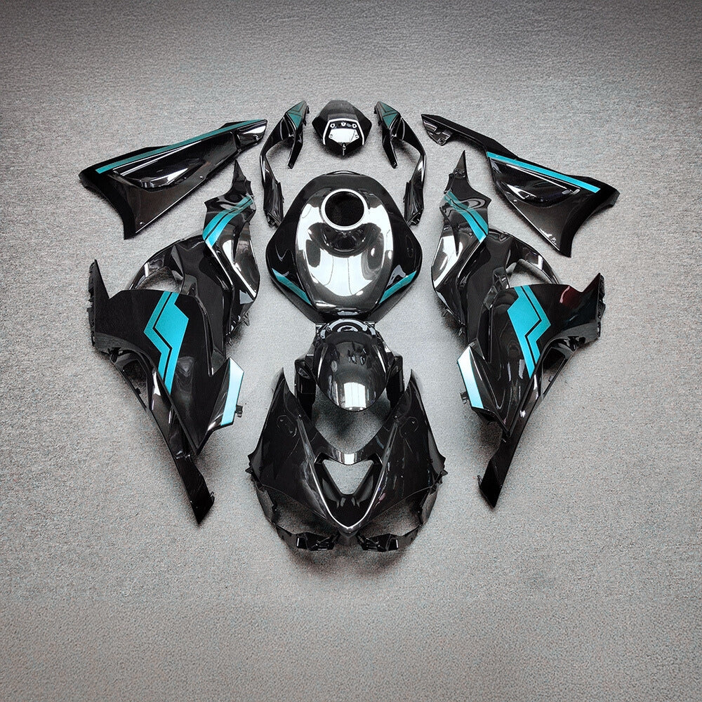 For Kawasaki Ninja ZX6R 636 2024-2025 Sportbike Plastics Green Black Tank Cover | NiceFairings - main product image
