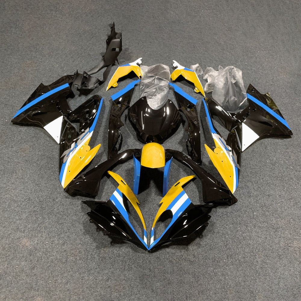 For BMW S1000RR 2017-2018 Tri Color Standard No Tank Cover Motorcycle Fairing Kit, Aftermarket ABS Body Panels | NiceFairings - main product image
