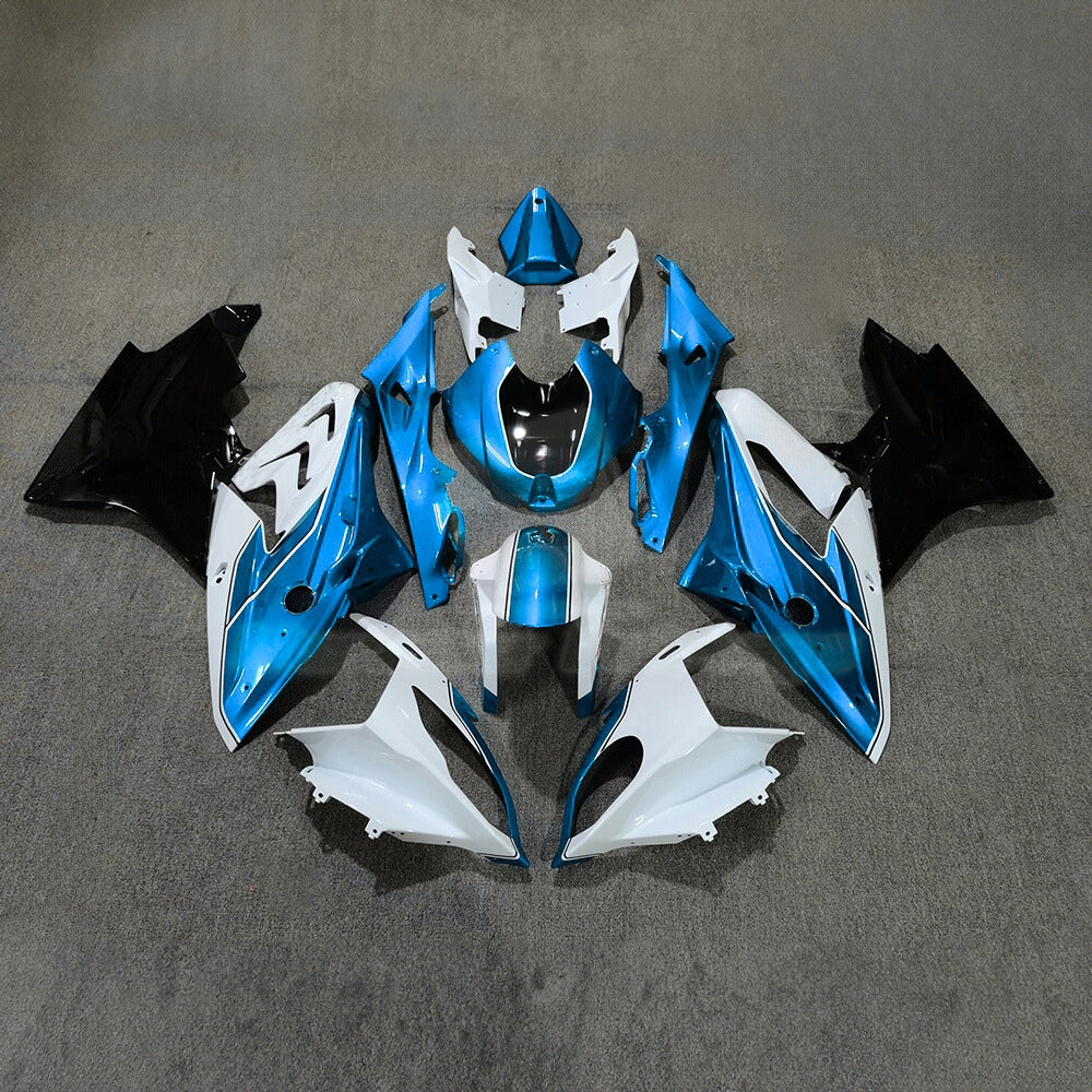 For BMW S1000RR 2017-2018 Racing Blue Standard No Tank Cover Motorcycle Fairing Kit, Aftermarket ABS Body Panels | NiceFairings - main product image