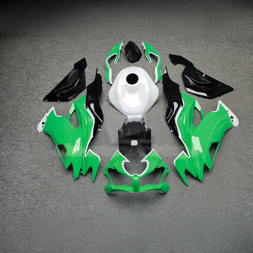 For Kawasaki ZX6R 636 2019-2023 Painted Motorcycle Bodywork Gloss White Premium Edition | NiceFairings - main product image