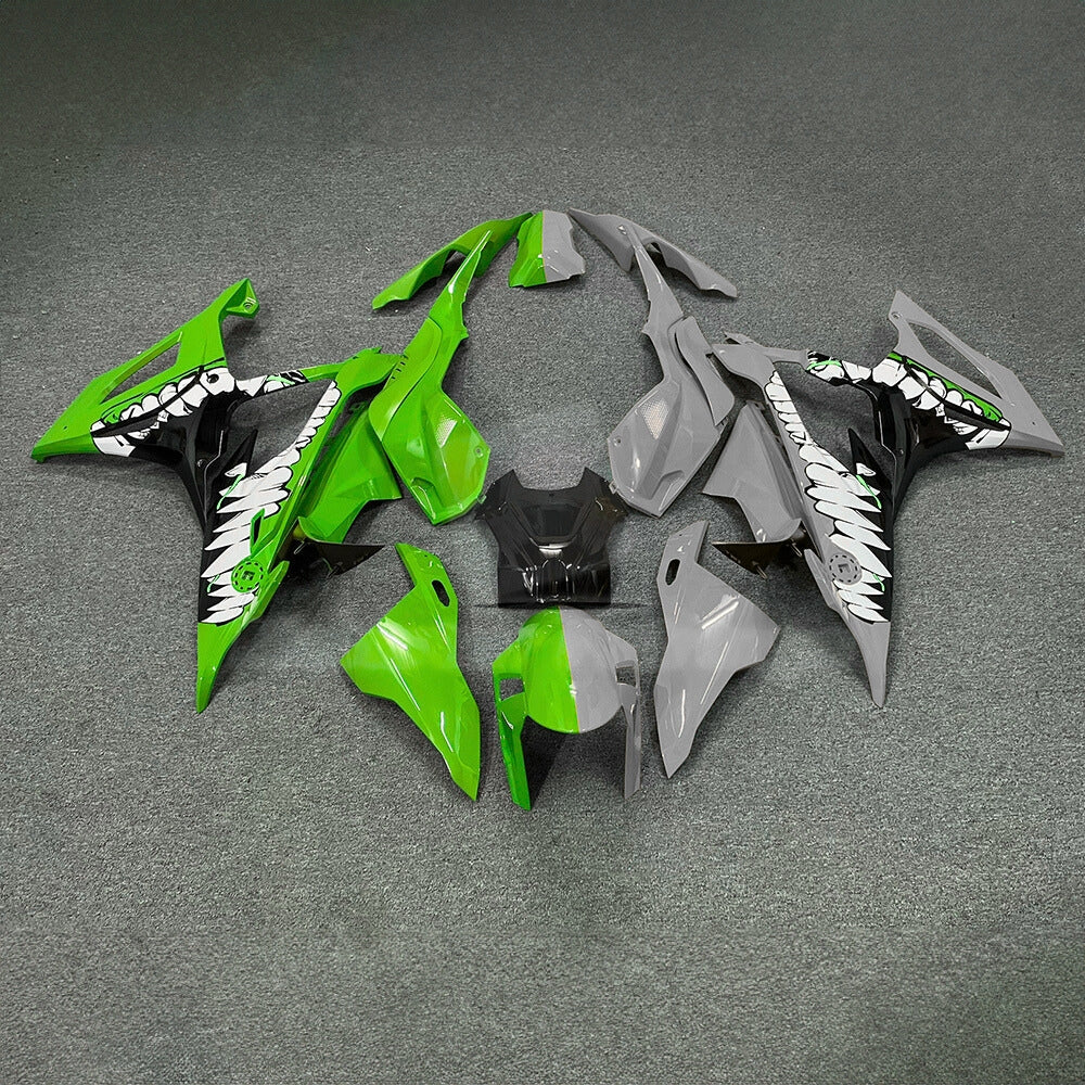 For BMW S1000RR 2019-2022 Lime Yellow Tank Cover ABS Fairing Kit, Custom Painted Motorcycle Bodywork | NiceFairings - main product image