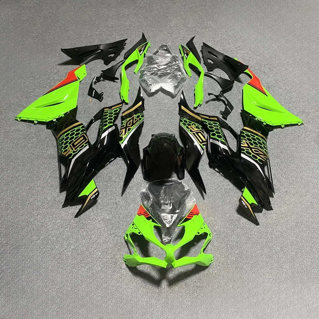 Kawasaki ZX-6R 636 2019-2023 Replacement Fairing Set Pearl White | NiceFairings - paint design NO.2 option image