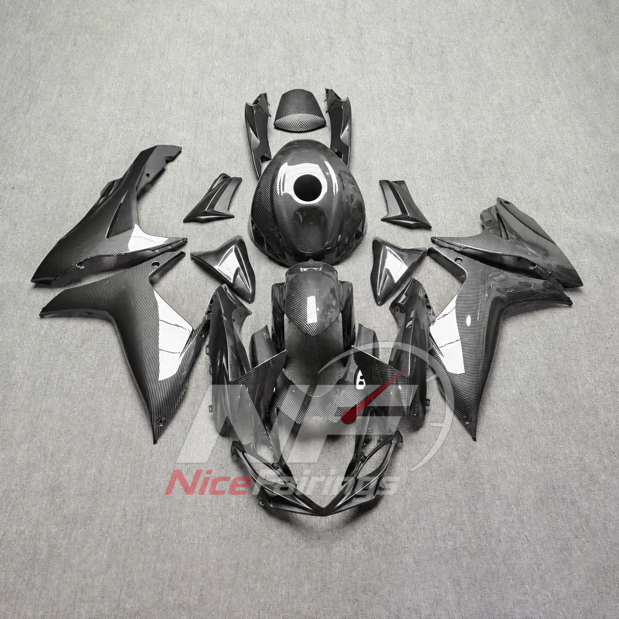 For Suzuki GSXR600 GSXR750 K6 2006-2007 ABS Fairing Kit Gray Painted Bodywork | NiceFairings - main product image