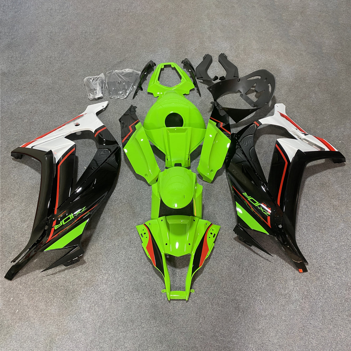 Ninja ZX10R 2011-2015 ABS Body Panels Fairing Set | NiceFairings - paint design NO.1 option image