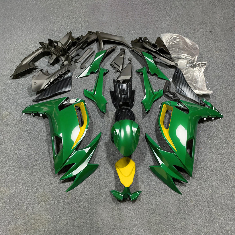 For KAWASAKI Ninja 650 ER-6F 2020-2026 Green Black Sportbike Fairings Kit Replacement Cowling | NiceFairings - main product image
