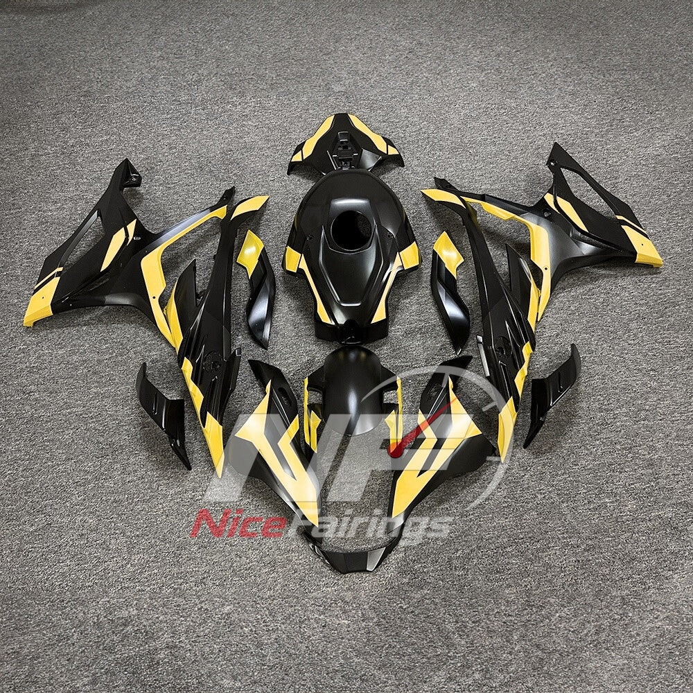 For BMW S1000RR 2023-2024 Red Black ABS Fairing Kit with Painted Bodywork and Replacement Panels | NiceFairings - paint design NO.4 option image