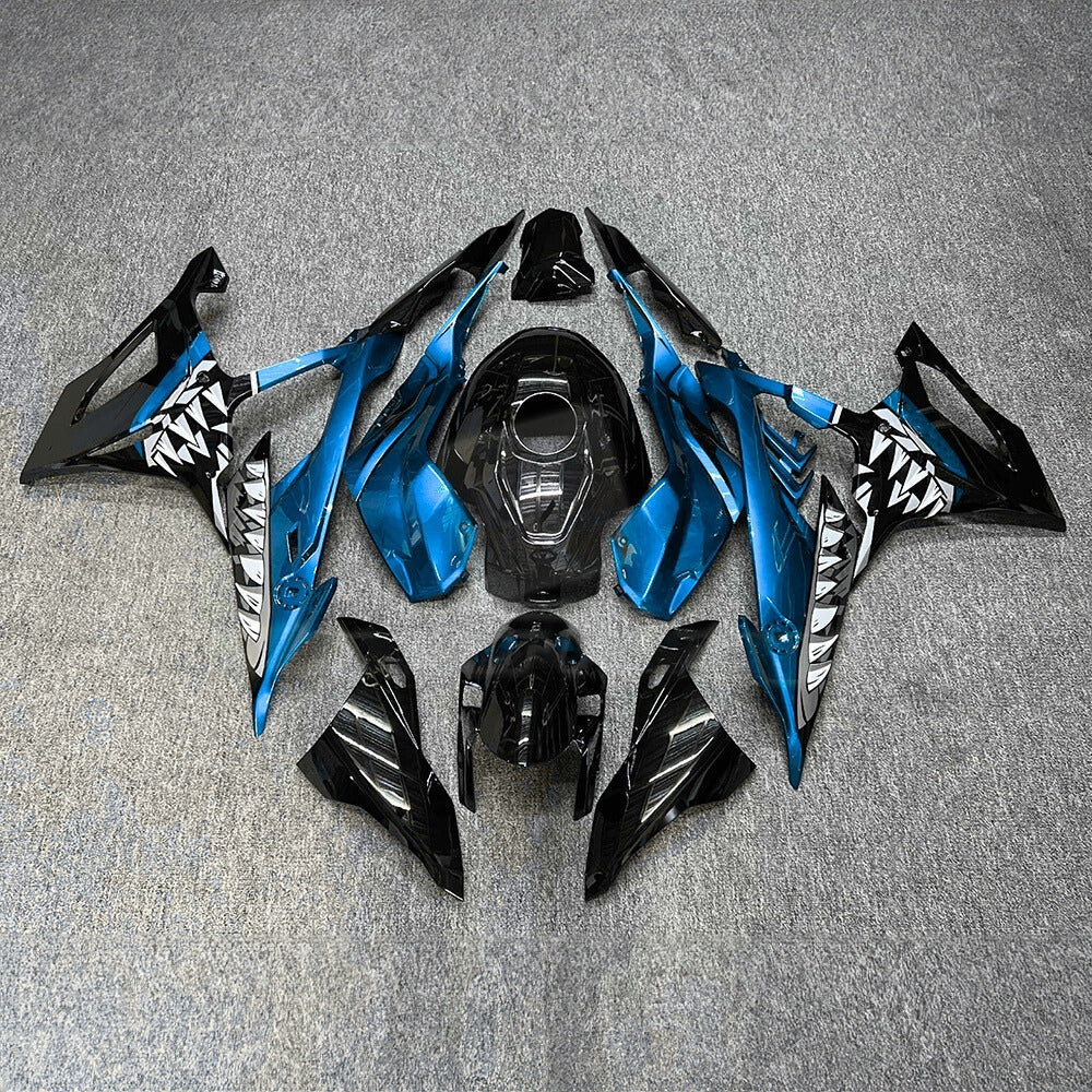 For BMW S1000RR 2019-2022 Blue Silver Premium Edition Sportbike Fairings, Custom ABS Bodywork And Replacement Plastics | NiceFairings - main product image