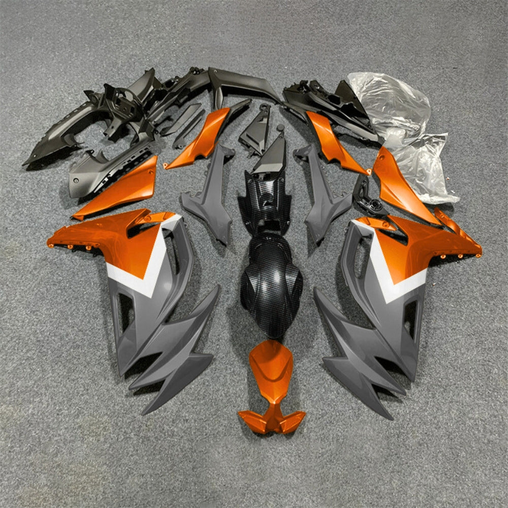 For KAWASAKI Ninja 650 ER-6F 2020-2026 Orange Black Injection Molded Fairing Kit Bodywork Set | NiceFairings - main product image