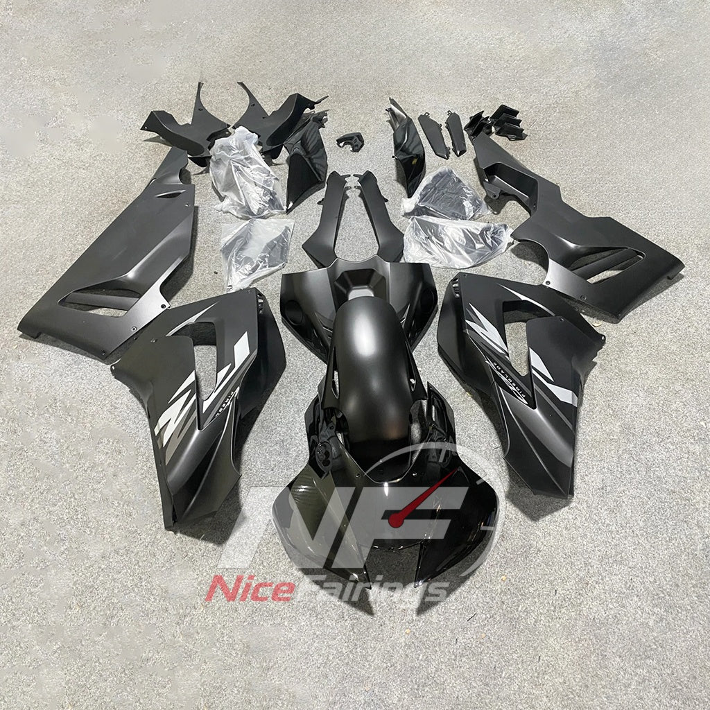 For Honda CBR1000RR-R 2020-2023 Fireblade Orange Black Custom Fairings with ABS Sportbike Plastics | NiceFairings - paint design NO.6 option image