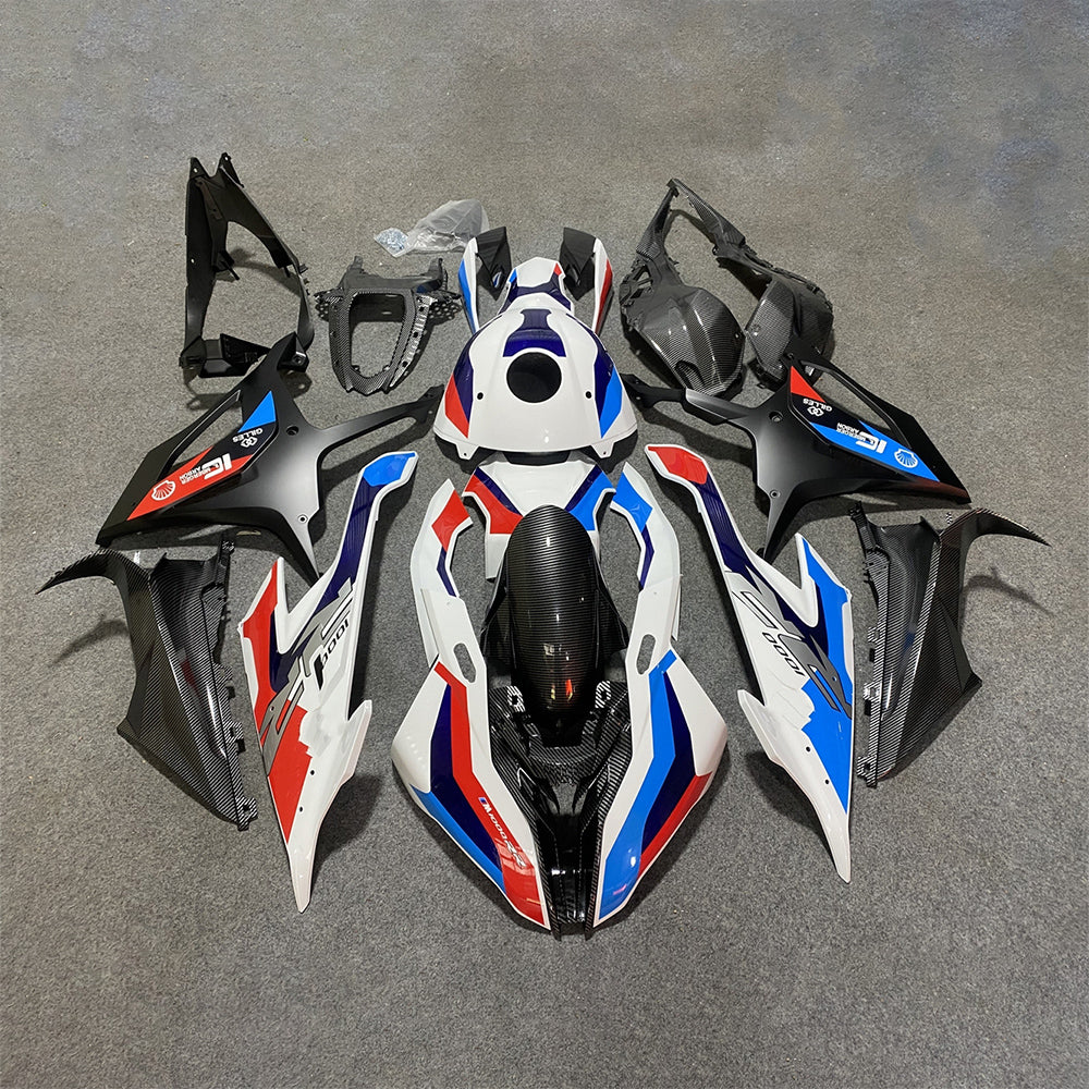 For BMW S1000RR 2019-2022 Gloss Black Premium Edition Sportbike Fairings, Custom ABS Bodywork And Replacement Plastics | NiceFairings - paint design NO.2 option image