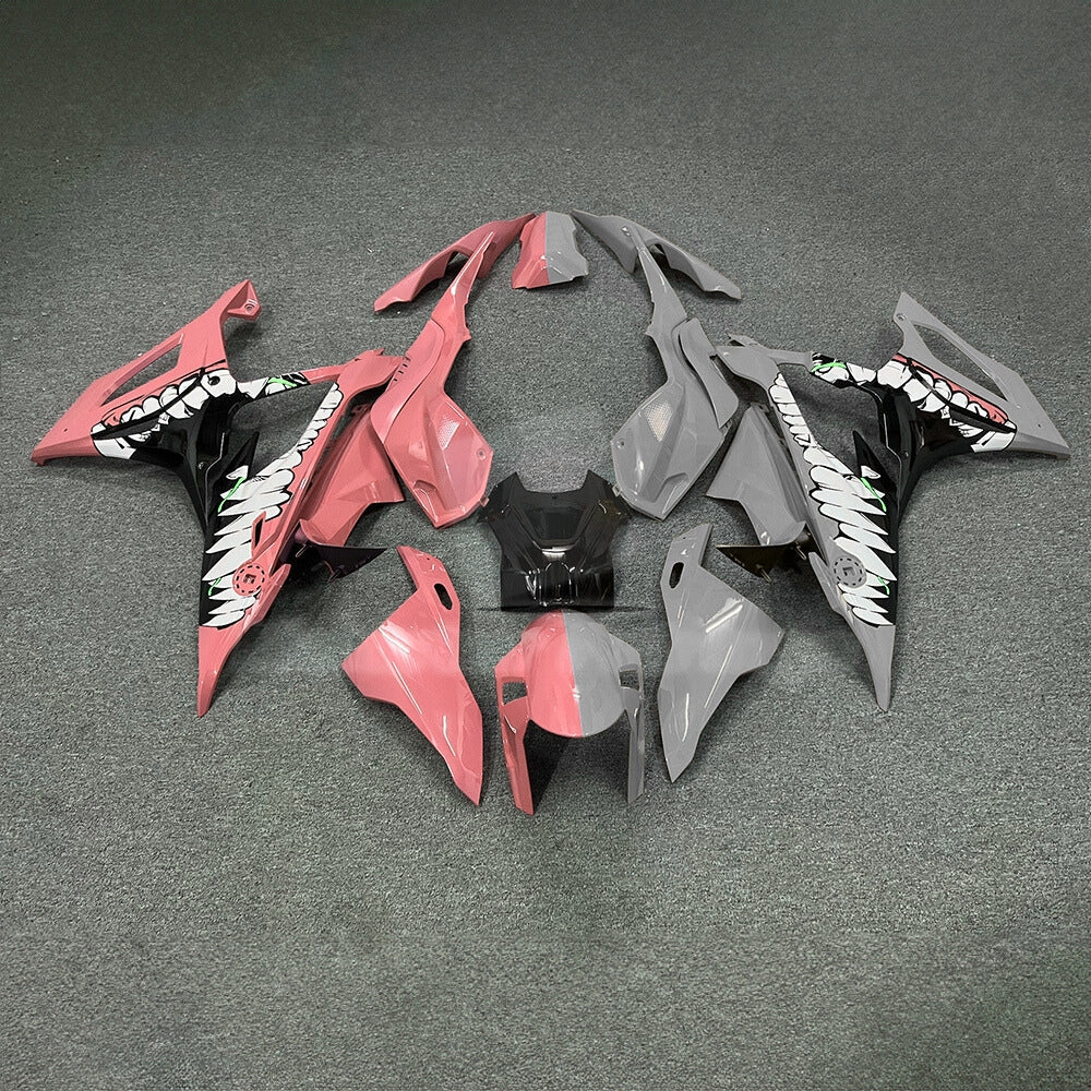 For BMW S1000RR 2019-2022 Grey Blue Motorcycle Fairing Kit, Aftermarket ABS Body Panels | NiceFairings - main product image
