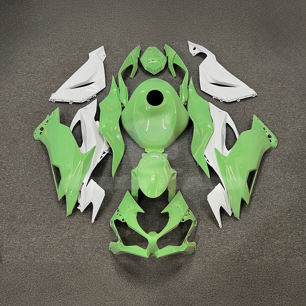 Ninja ZX6R 636 2019-2023 Sportbike Plastics Green Black Tank Cover | NiceFairings - main product image