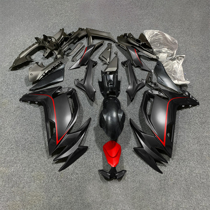 For KAWASAKI Ninja 650 ER-6F 2020-2026 Red Black Injection Molded Fairing Kit Bodywork Set | NiceFairings - main product image