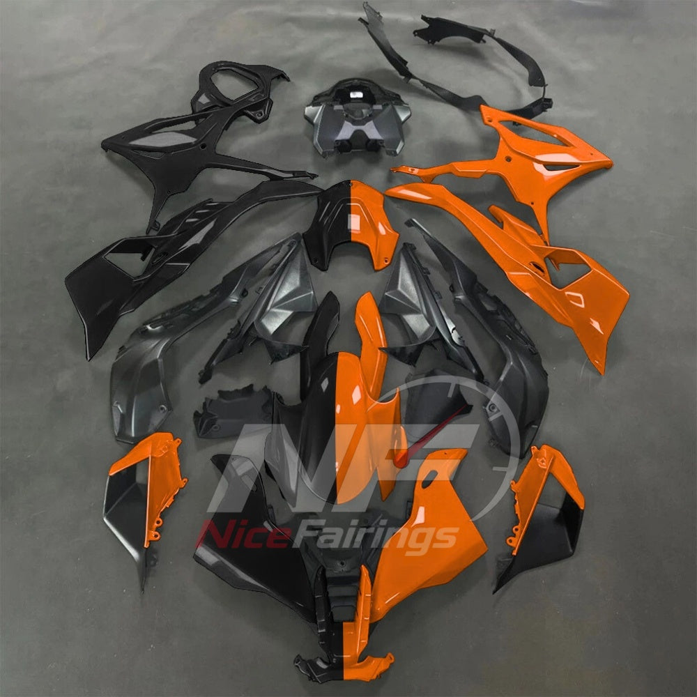 For BMW S1000RR 2025-2026 Green Black ABS Fairing Kit with Painted Bodywork and Replacement Panels | NiceFairings - paint design NO.6 option image