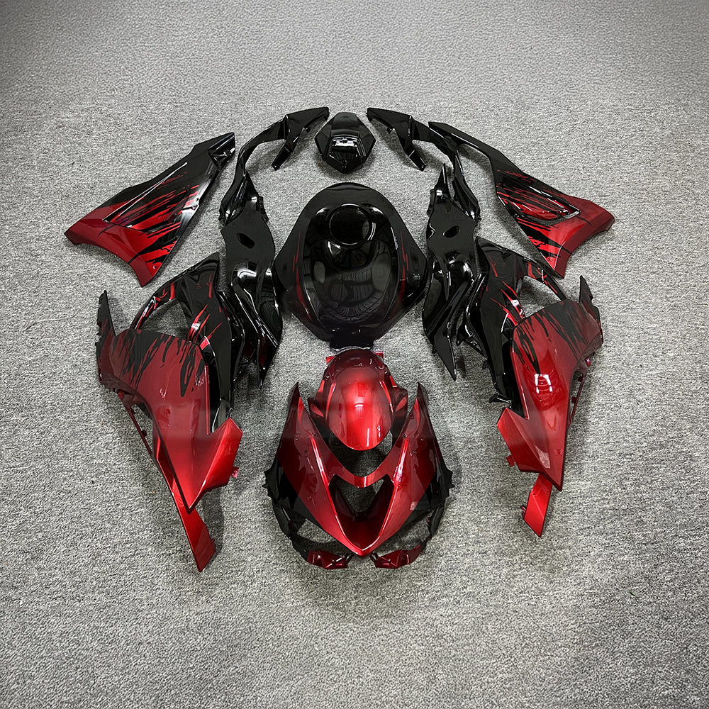 For Kawasaki ZX6R 636 2024-2025 Painted Motorcycle Bodywork Red Black Premium Edition | NiceFairings - paint design NO.2 option image