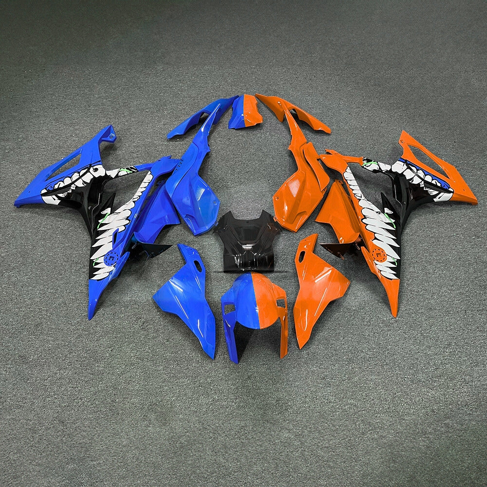 For BMW S1000RR 2019-2022 Grey Blue Full Fairing Kit, Painted ABS Motorcycle Plastics | NiceFairings - main product image