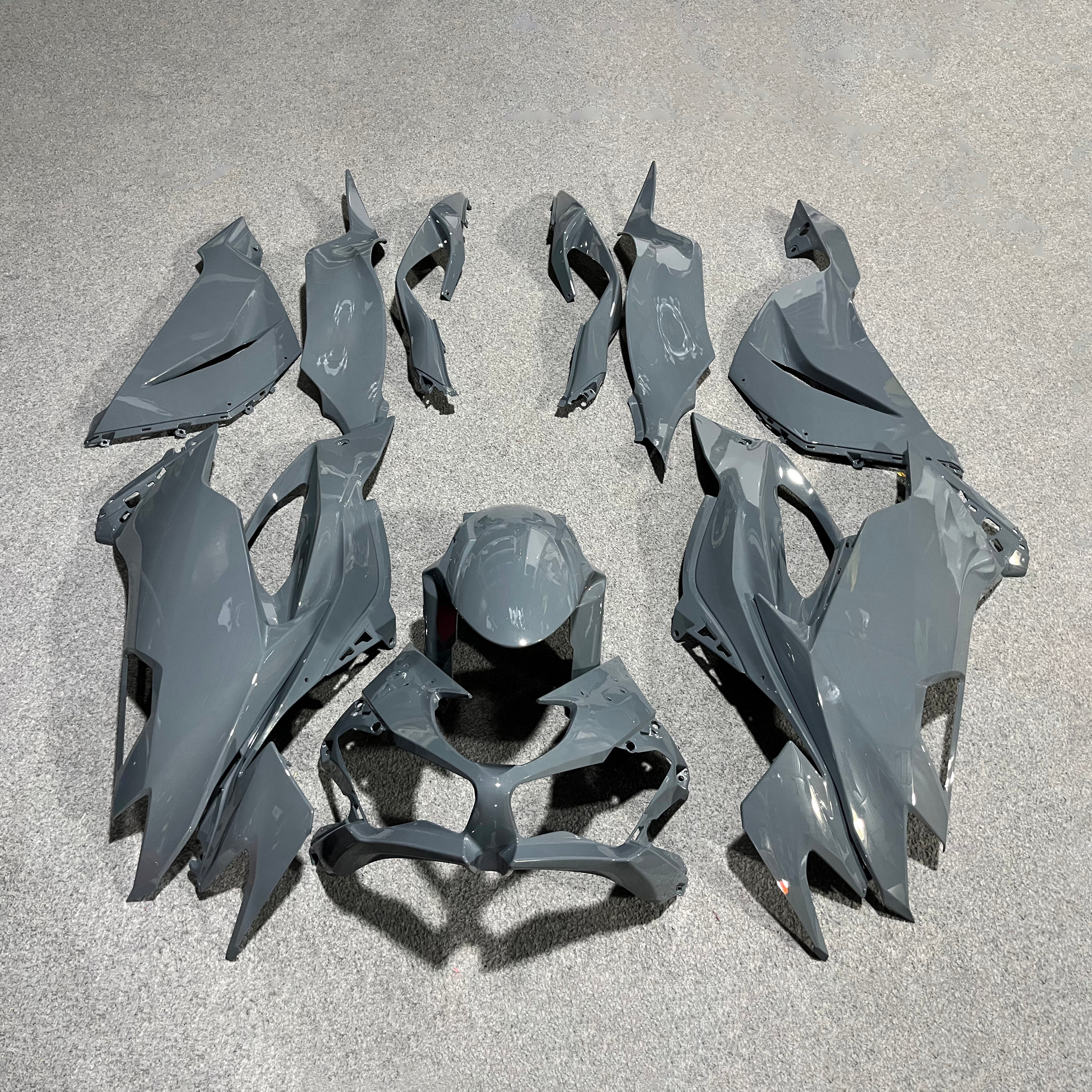 Ninja ZX6R 636 2019-2023 Sportbike Plastics Green Black | NiceFairings - main product image