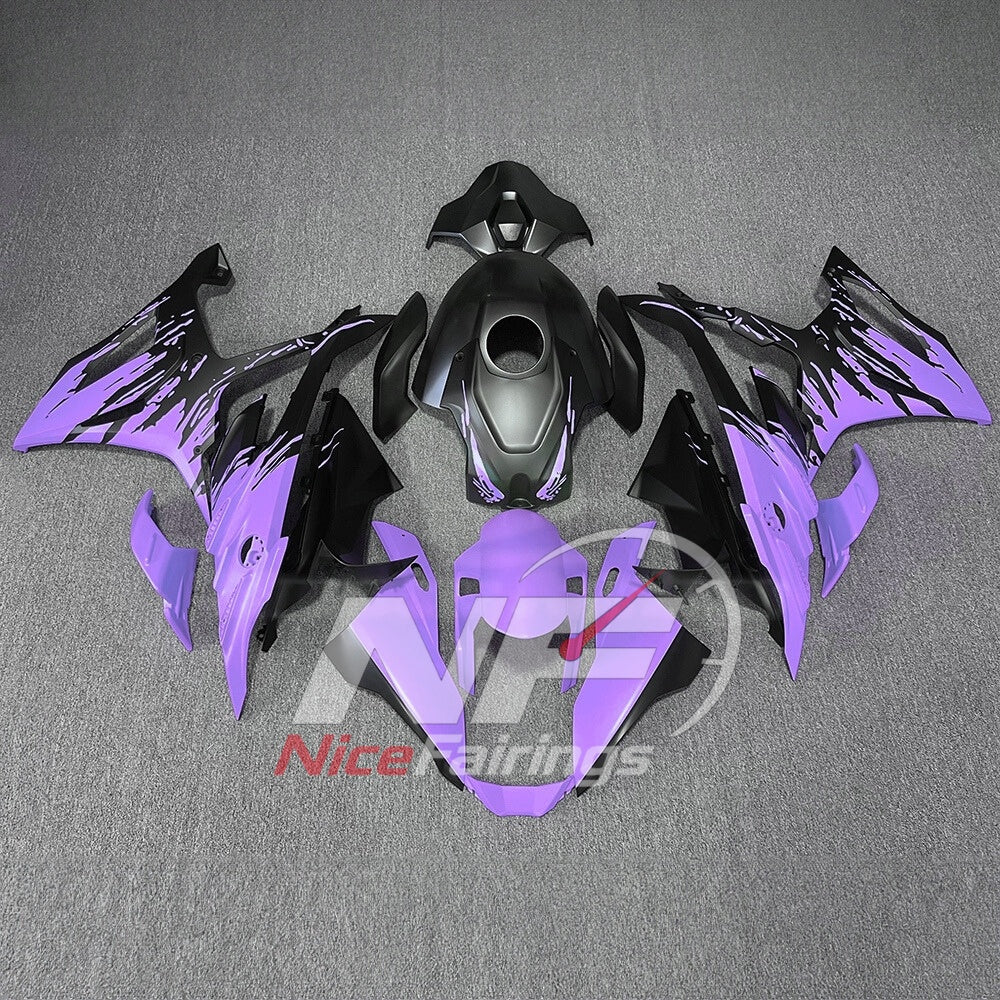 For BMW S1000RR 2023-2024 Blue Black Motorcycle Fairing Kit with Aftermarket Body Panels | NiceFairings - paint design NO.8 option image