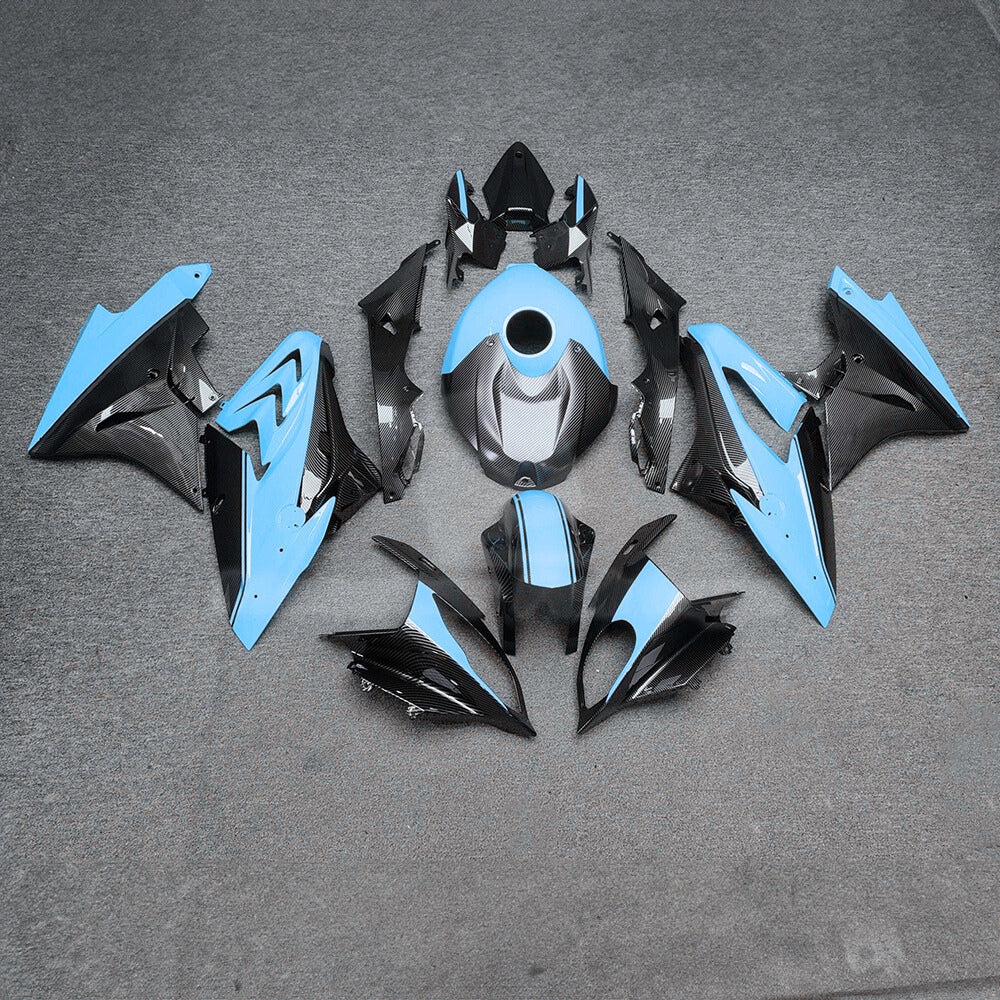 For BMW S1000RR 2017-2018 Blue Silver Performance Edition Custom Painted ABS Body Kit For Street Or Track | NiceFairings - paint design NO.4 option image