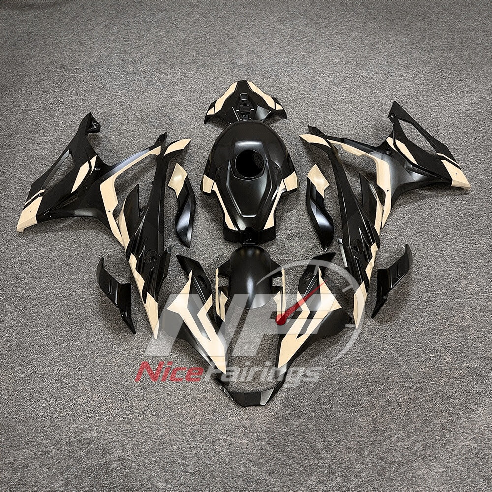 For BMW S1000RR 2023-2024 Red Black ABS Fairing Kit with Painted Bodywork and Replacement Panels | NiceFairings - paint design NO.7 option image