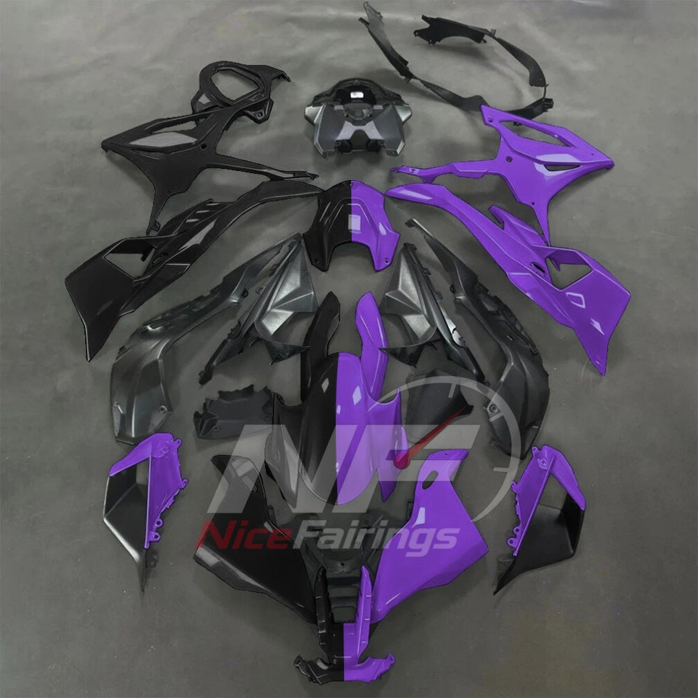 For BMW S1000RR 2025-2026 Pink Black Painted ABS Fairings with Complete Replacement Bodywork | NiceFairings - paint design NO.2 option image
