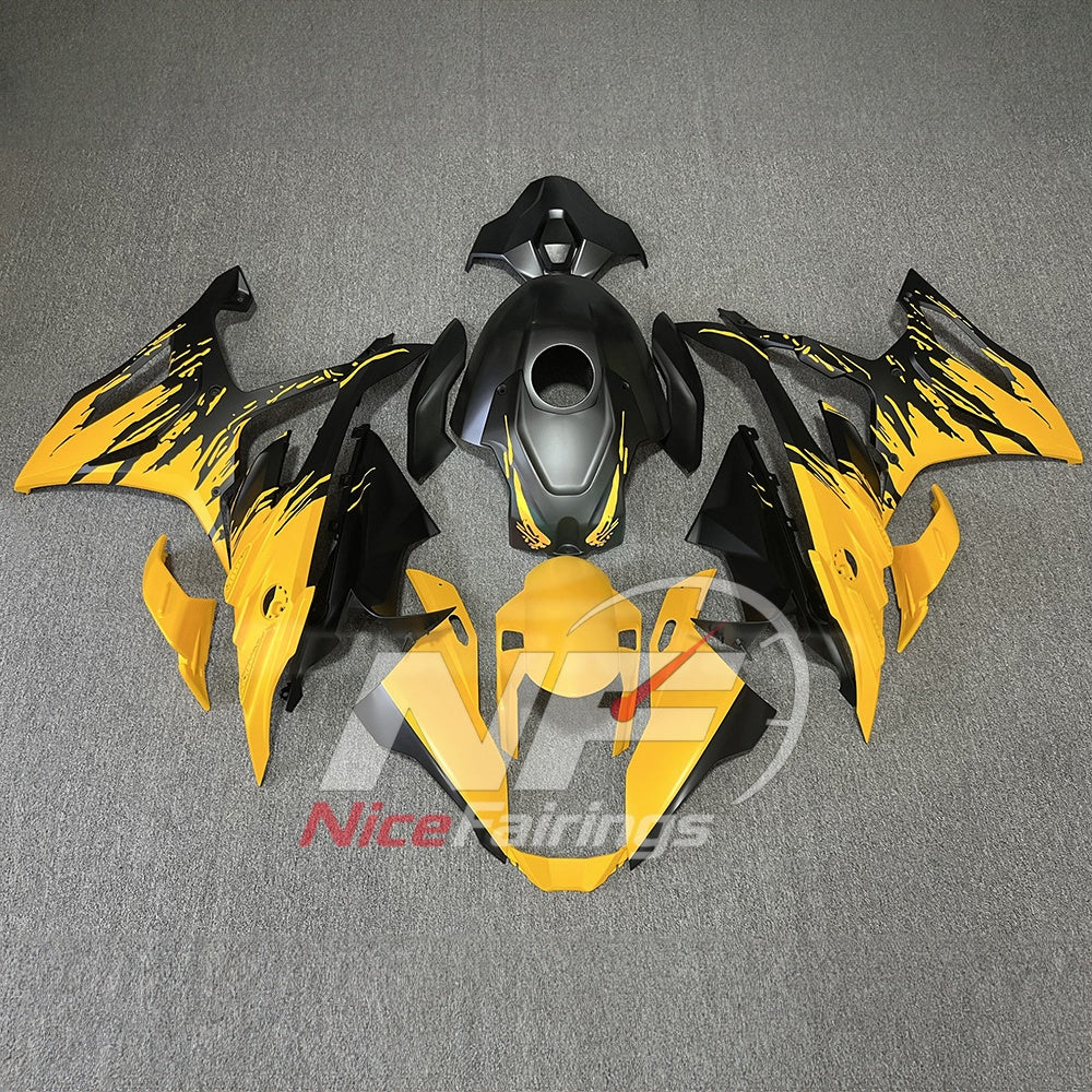 For BMW S1000RR 2023-2024 Red Black Motorcycle Fairing Kit with Aftermarket Body Panels | NiceFairings - paint design NO.2 option image