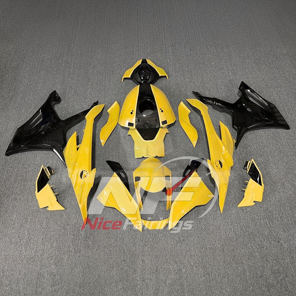 For BMW S1000RR 2023-2024 Yellow Black Motorcycle Fairing Kit with Aftermarket Body Panels | NiceFairings - main product image