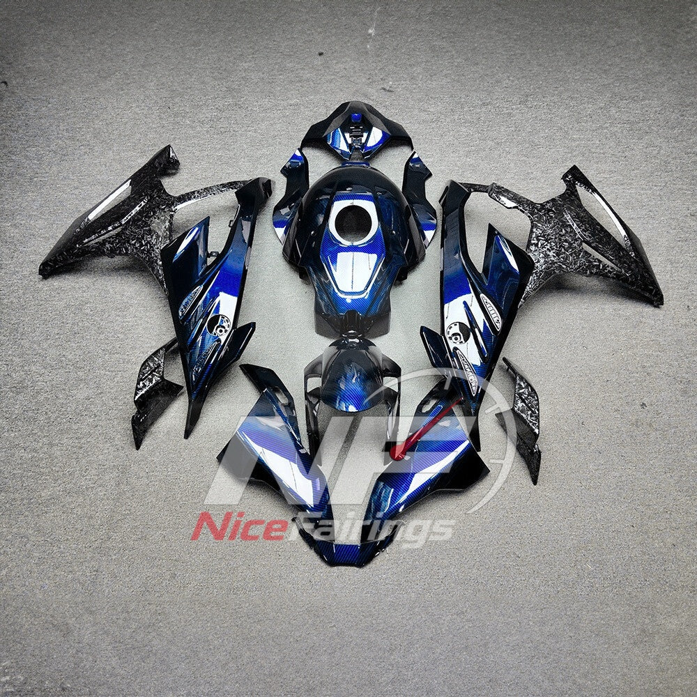 For BMW S1000RR 2023-2024 Pink Black Custom Fairings with ABS Sportbike Plastics and Full Body Kit | NiceFairings - paint design NO.2 option image