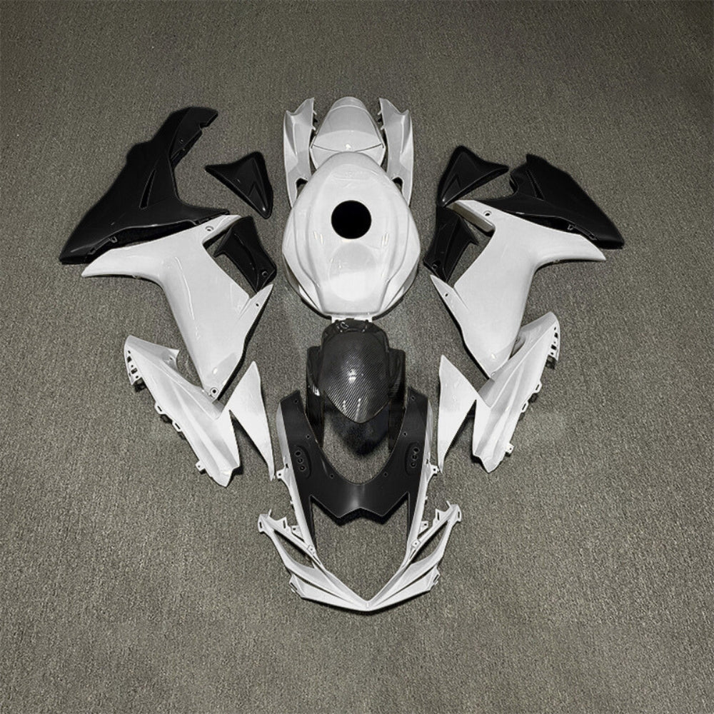 For Suzuki GSXR600 GSXR750 K11 2011-2016 ABS Fairing Kit White Black Painted Bodywork | NiceFairings - main product image