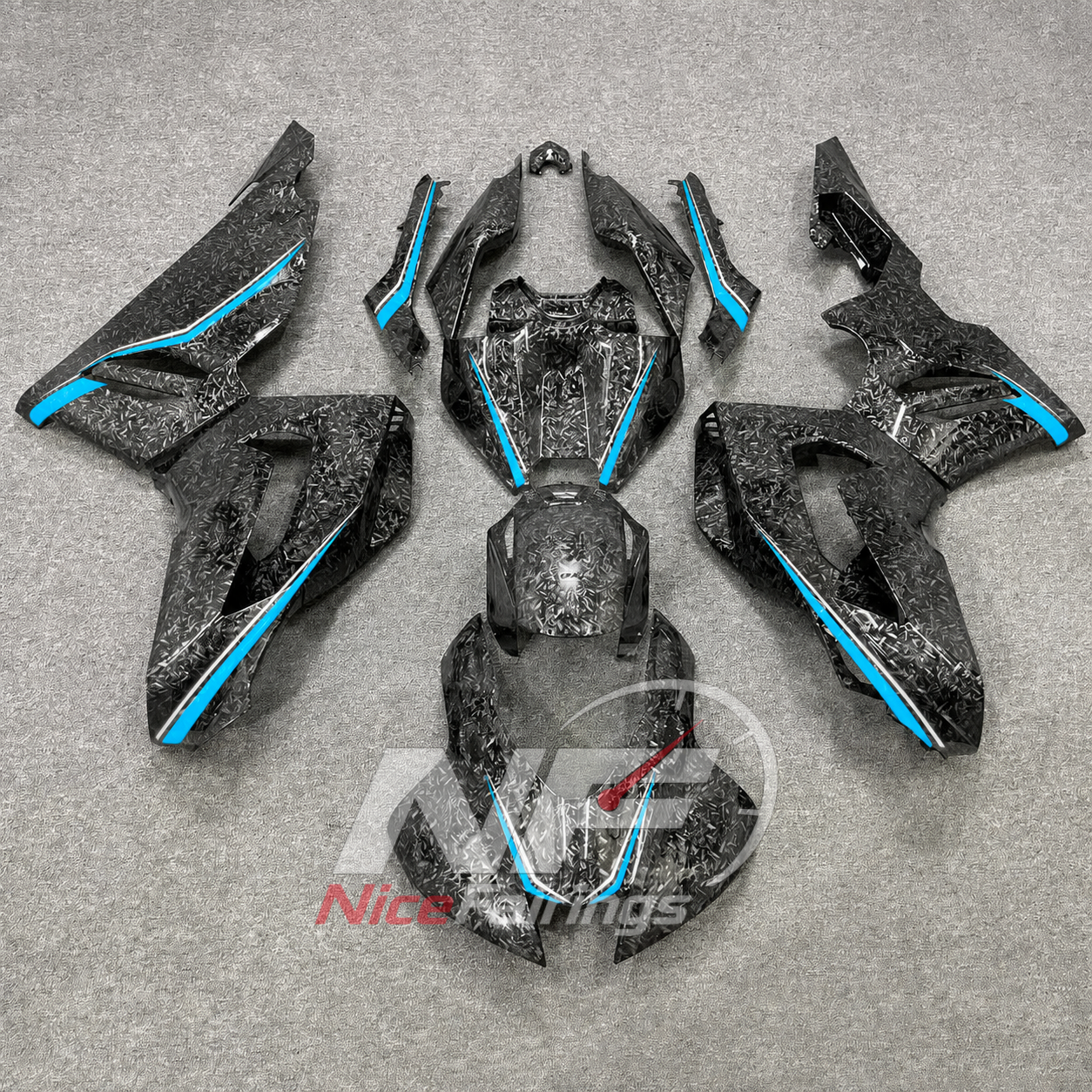 For Honda CBR1000RR-R Fireblade 2020-2023 Red Black Painted ABS Fairings with Complete Bodywork | NiceFairings - paint design NO.3 option image